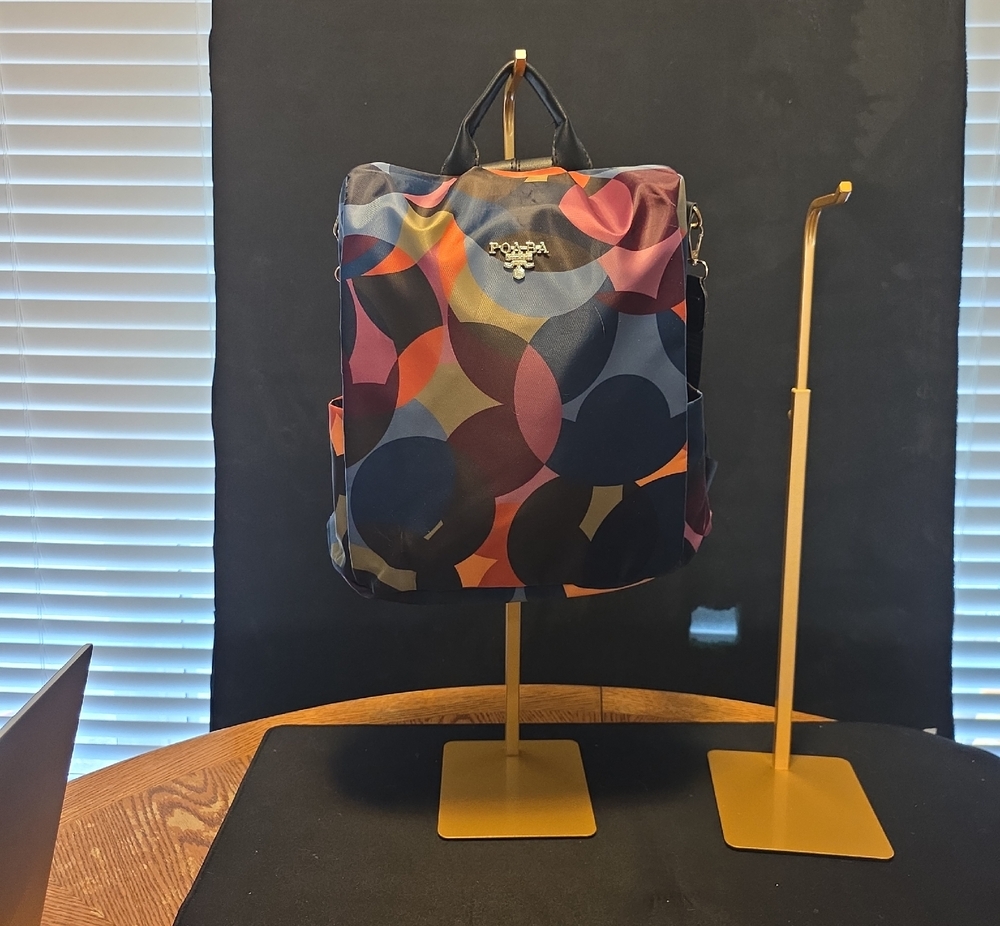 Poaba multi Colored Backpack. Anti Theft And Waterproof. No Flaws Very Clean Bag